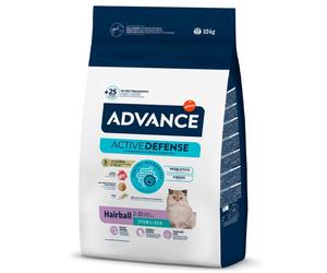 Advance Hairball Esterilizado - Pienso seco para gatos esterilizados para reducir las bolas de pelo - Pavo y arroz - Cantidad: 10 kg
