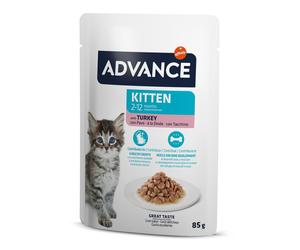 Advance Kitten Pavo Salsa Sobres para Gatos 12 x 85 gr