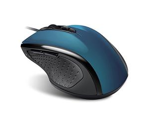 Advance S-6D-BL- Ratón óptico con cable (500/1000 ppp, 6 teclas), color azul