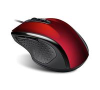 Advance S-6D-RE- Ratón óptico inalámbrico (Puerto USB, 500/1000 PPP, 6 Teclas), Color Rojo