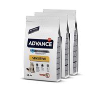 Advance Sensitive - Pienso para Gatos con Sensibilidades Digestivas - Pack De 3 x 3kg - Total 9kg