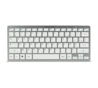 Advance - Teclado inalámbrico silencioso SMARTKEYS blanco/plateado - Keyboard Escritorio Bluetooth Ultra Compact - Discreto - Hasta 10 m de funcionamiento - Compatible con PC/Windows/Tablet/Smartphone