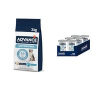 Advance Veterinary Diets Gastroenteric, Pienso para Perros con Trastornos gastrointestinales, 3kg + Advance Diets Comida Húmeda para Perros - Gastroenteric - 6 latas x 400g