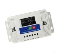 Advanced 1060A para controlador de carga solar con pantalla LCD, cuatro salidas USB, protección contra sobrecarga y polaridad inversa para sistemas solares (TA30)