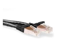 Advanced Cable Technology 0.5m Cat6a SSTP - Cable de Red (RJ-45, RJ-45, Macho/Macho, Cat6a, S/FTP (S-STP), Negro)