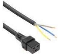 Advanced Cable Technology 3.0m C19 Hembra - Open End 3m C19 Cable de transmisión - Cables eléctricos (3 m, Hembra, C19 acoplador, 230, 16, Negro)