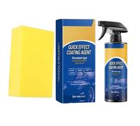 Advanced Car Quick-acting Coating Agent Spray, 3 in 1 High Protection Quickly Car Coating Spray, Waterless Wash Coat Cars Wax Polish Sprays (1Pcs) (1PCS)