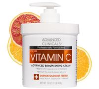 Advanced Clinicals Crema de vitamina C de 16 onzas Advanced Brightening Cream. Antiedad, grande, 16 oz. by Advanced Clinicals