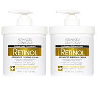 Advanced Clinicals Retinol Cream. Value Set- Two spa size 16oz bottles with pump. Best Anti-Wrinkle Cream with Retinol and Antioxidants. Ultimate firming cream for face, neck, hands, body.
