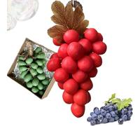 Advanced Handmade Soap, Grape Soap on a Rope, Grape Cluster Soaps, Face & Body Bath Grapes Bunch Soaps, Hanging Cold Process Decorative Fruit BarSoap (Red)