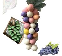 Advanced Handmade Soap, Grape Soap on a Rope, Grape Cluster Soaps, Face & Body Bath Grapes Bunch Soaps, Hanging Cold Process Decorative Fruit BarSoap (MIx)