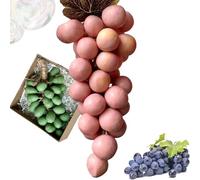 Advanced Handmade Soap, Grape Soap on a Rope, Grape Cluster Soaps, Face & Body Bath Grapes Bunch Soaps, Hanging Cold Process Decorative Fruit BarSoap (Pink)