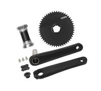 Advanced Hollows Structure - Juego de bielas para bicicleta de carretera, bielas de doble plato para largas distancias, bielas ligeras