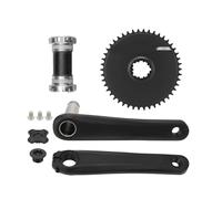 Advanced Hollows Structure - Juego de bielas para bicicleta de carretera, bielas de doble plato para largas distancias, bielas ligeras