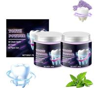 Advanced Teeth Whitening Powder, Teeth Whitening Toothpaste,Natural Mineral Tooth Powder,Stain Removal,Gentle for Sensitive Teeth & Enamel Safe (2pcs)