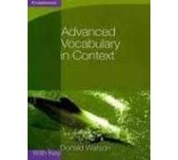 Advanced Vocabulary In Context With Answer Key