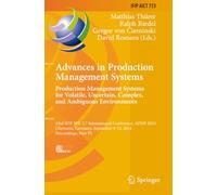 Advances in Production Management Systems. Production Management Systems for Volatile, Uncertain, Complex, and Ambiguous Environments (IFIP Advances in Information and Communication Technology)