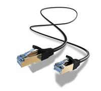 ADVANconnect Cable LAN, de red, Ethernet 0,50 m, Cat 8.1 S/FTP, alta velocidad 40 Gbit, RJ45, de conexión a Internet, revestimiento LZSH, negro