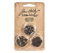Advantus Tim Holtz Idea-Ology-Cierres Largos de 0.4375 Pulgadas, 99/Paquete, níquel Antiguo, latón y Cobre, Metal, Versión Original, Talla única