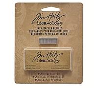 Advantus Tim Holtz Idea-Ology-Grapas de Recambio para fijadores pequeños de 0.25 Pulgadas, 1,550 Unidades por Paquete, Metal, Plateado, Talla única