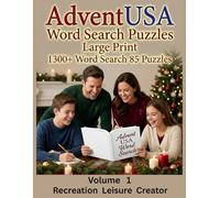 Advent USA Word Search Puzzles Large Print 1300+ Word Search 85 Puzzles: Suitable For Teenagers, Adults And With Adult Guidance For Kids / Younger Ones.