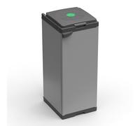 Adventa: Mueble para bolsas de basura mono para recogida diferenciada de plástico, fácil de montar, Modular System, apto para bolsas de 80 - 110 L, resistente, para interiores y exteriores, 34 x 38 x