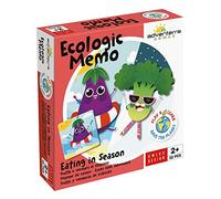 ADVENTERRA Frutas y Verduras de Temporada - Juego Memory para niños Games - Enseñar la ecología a los niños - Juego Educativo para niños de 2 + años, Juego Montessori - Juego ecológico - 32 Cartas