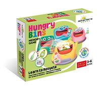 Adventerra Games Hungry Bins Aprendamos a Reciclar | Juegos De Mesa, Juegos De Caja, Juegos para Niños De 3 Años, Juegos Educativos Montessori, Juegos Ecológicos, Juego De Memoria