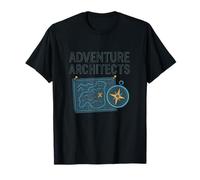 Adventure Architects - Brújula de Mapa con diseño Moderno Camiseta