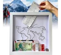 Adventure Archive Box, Travel Adventure Archive Box, Travel Collection Box, Ticket Shadow Box 8 x 8in