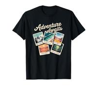 Adventure Awaits - Camiseta Vintage de Fotos de Viaje para Amantes de la Naturaleza Camiseta