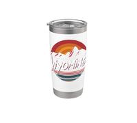Adventure Awaits in Wyoming Vaso térmico de acero inoxidable de doble pared