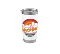 Adventure Awaits in Wyoming Vaso térmico de acero inoxidable de doble pared