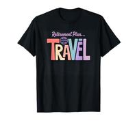 Adventure Awaits Retirement Travel Retired Traveler Journey Camiseta