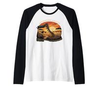 Adventure Awaits Safari Boot Senderismo Travel Explorer Camiseta Manga Raglan
