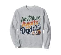 Adventure Awaits with Dad Camisa Día del Padre Camper Outdoor Sudadera