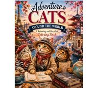 Adventure Cats Around the World: A Relaxing and Detailed Coloring Book