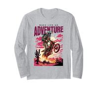 Adventure Dirt Bike Rider mud Road Action Art Manga Larga