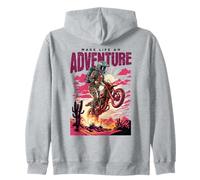 Adventure Dirt Bike Rider mud Road Action Art Sudadera con Capucha