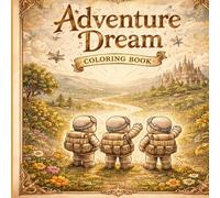 Adventure Dream Coloring Book: 70 Relaxing Fantasy Scenes with Cute Explorers | Easy & Beginner-Friendly | Single-Sided Pages (Dream Adventure Coloring Series)