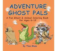 Adventure Ghost Pals: Fun Coloring Adventures with Raccoon, Monkey & Croc in Every Cute Ghostly Scene