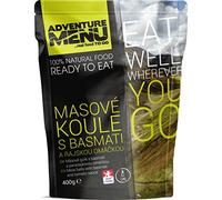 Adventure Menu Outdoor Essen - Albóndigas para picar con arroz basmatizado y salsa de tomate