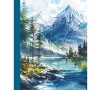 Adventure Notebook - Forest & Mountain Journal for Hiking and Travel - 7.5 x 9.25 - College Ruled Nature Notebook for Climbing, Backpacking, and Outdoor Writing - Great Gift for Explorers