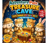 Adventure Pals: Treasure Cave: Cute Animal Coloring Book for Kids Ages 4-8 | Treasure Hunt Adventures, Friendship & Fun