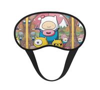 Adventure Plan - Máscara de dormir cómoda de satén con borde negro para bloquear la luz y dormir reparador