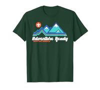 Adventure Ready Scouting America Outdoor Mountains Hiking Camiseta