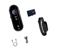 Adventure Set - Cámara de bolsillo 1080P Full 720P IP68, impermeable, funciones de error de rotura lenta, cuerpo de ABS delgado, ideal para adquisidores de riesgos, deportes, registro, pequeña cámara