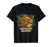 Adventure Squawk! Explorer Parrot con Mapa y brújula Camiseta