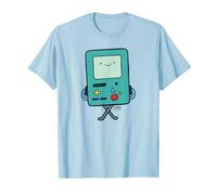 Adventure Time BMO Camiseta, Hombre, Azul Bebé, 3XL