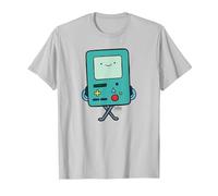 Adventure Time BMO Camiseta, Hombre, Plata, 3XL